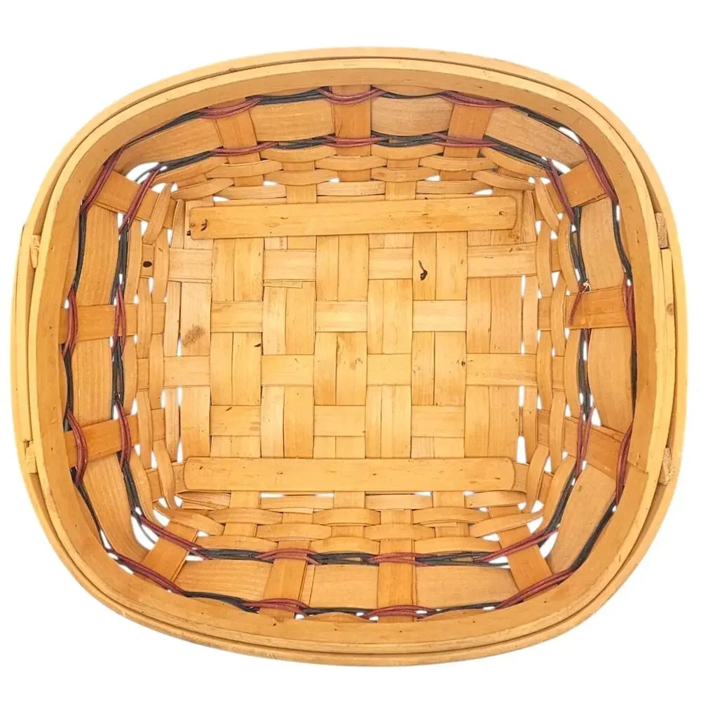 Lighthouse Country Woven Collection Grand Nautical Coastal Rectangular Basket